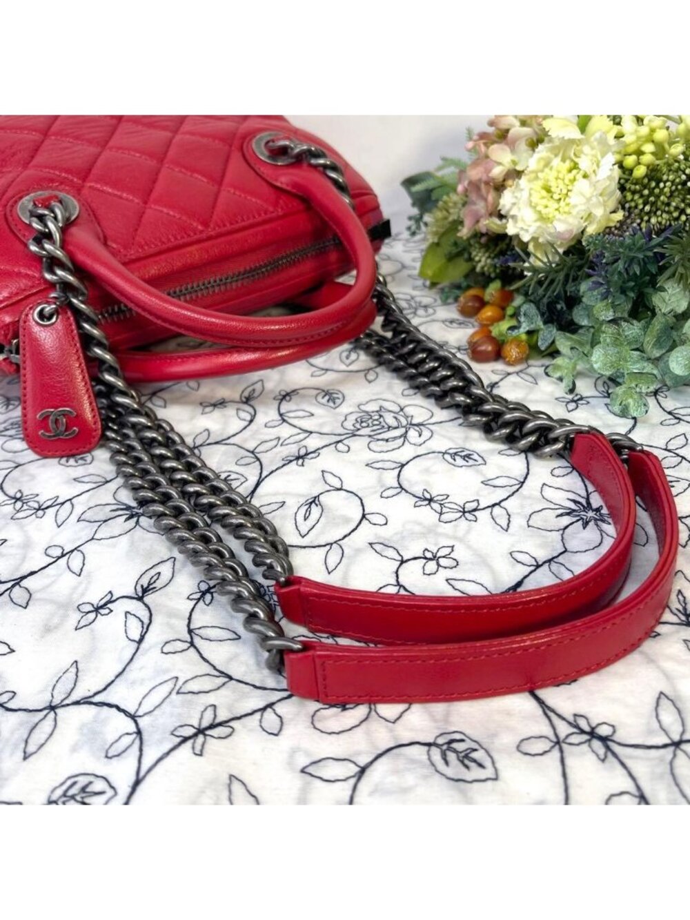 Chanel Quilted 2-Way Chain Shoulder Bag - Picture 13 of 15